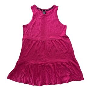 NEW Women's GAP Very Berry Tiered Layered Sleeveless Summer Dress X-SMALL